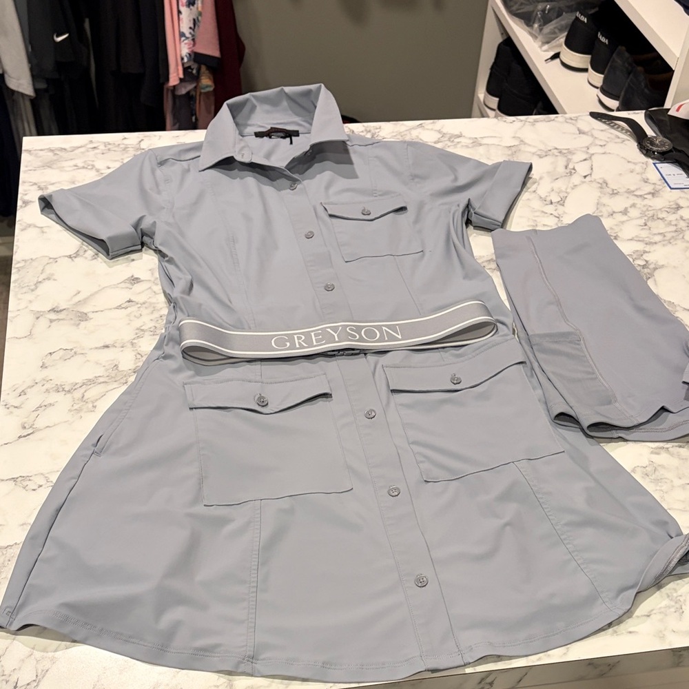 Greyson Slate Gray Golf Dress